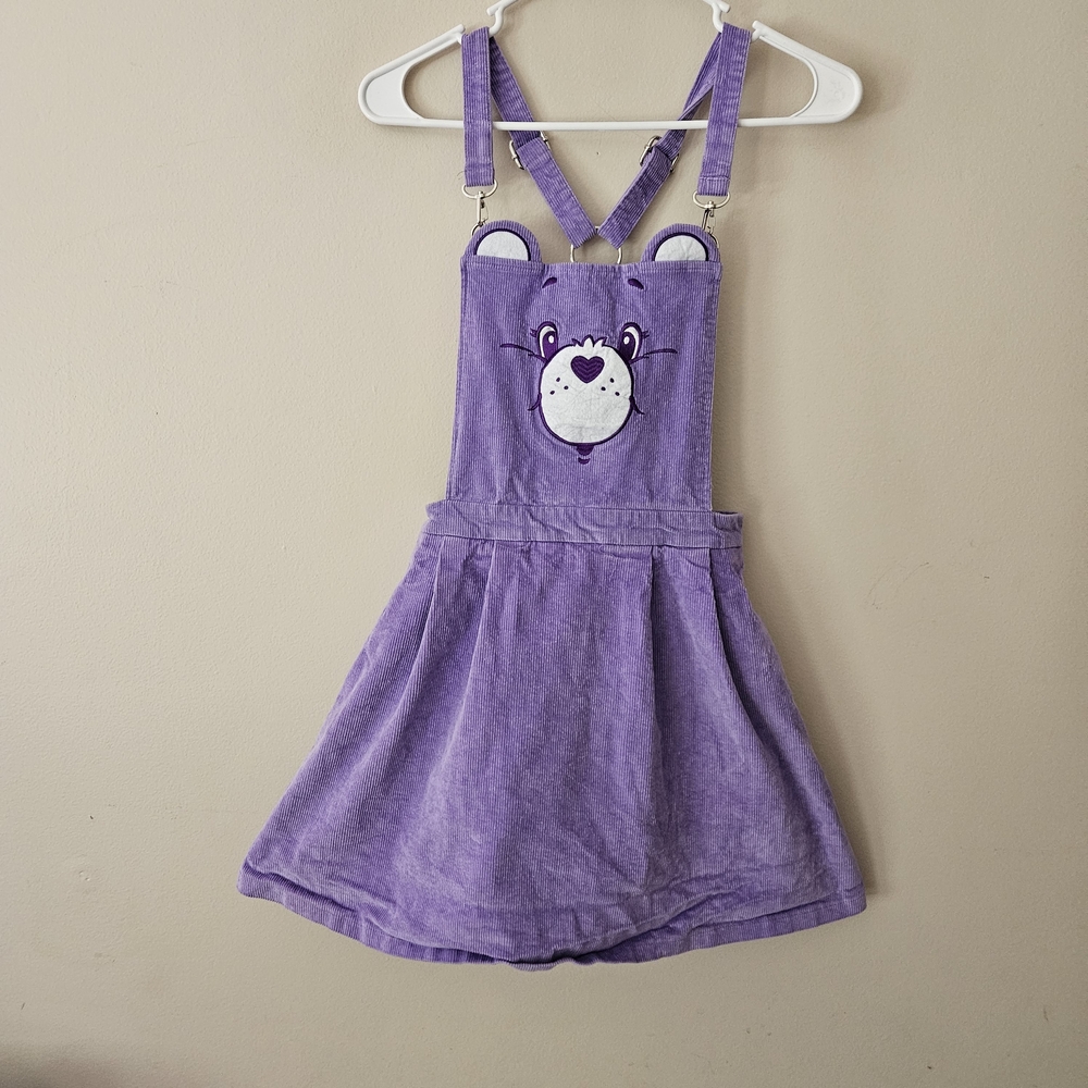 Dolls Kill X Care Bears Purple Overall Dress Women's Size Medium